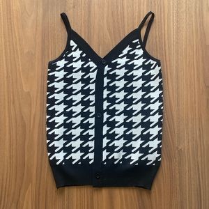 Houndstooth Sweater Tank